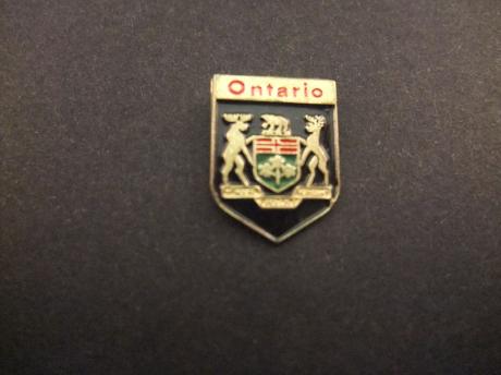 Ontario provincie van Canada.( hoofdstad Toronto) rode letters